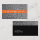 アスファルト、舗装、建築、道路工事業 名刺 (正面/裏面)