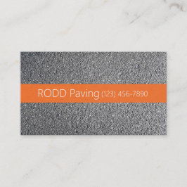 アスファルト、舗装、建築、道路工事業 名刺