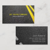 アスファルト、舗装、建築、道路工事 名刺 (正面/裏面)