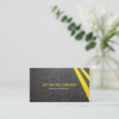 アスファルト、舗装、建築、道路工事 名刺 (スタンド正面)