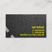 アスファルト、舗装、建築、道路工事 名刺 (裏面)