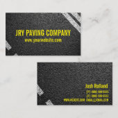 アスファルト、舗装、建築、道路工事 名刺 (正面/裏面)