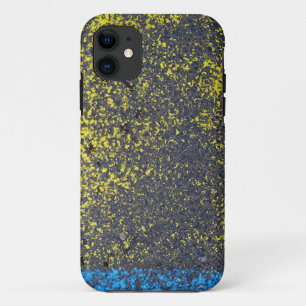 アスファル絵を描トテクス抽象芸術通りアーバンイエロー iPhone 11 ケース
