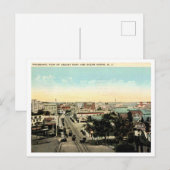 アスベリーパークグローブパノラマ1928海ヴィンテージ ポストカード (正面/裏面)