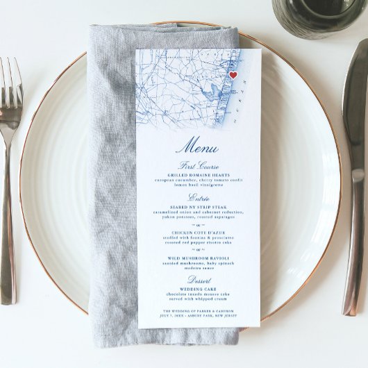 アスベリーパークニュージャージーの地図結婚ズ メニュー