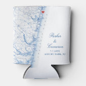 アスベリーパークニュージャージーマップ結婚式の引き出物ドリンク 缶クーラー (正面)