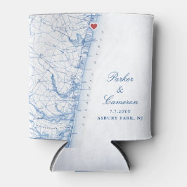 アスベリーパークニュージャージーマップ結婚式の引き出物ドリンク 缶クーラー