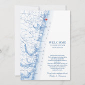 アスベリーパークニュージャージー結婚ズのウェルカム旅程 サンキューカード (正面)