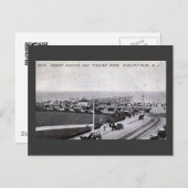 アスベリーパークニュージャージー1910ヴィンテージ ポストカード (正面/裏面)