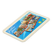 アスベリーパークニュージャージーNJヴィンテージ旅行はがき –  マグネット (左側)