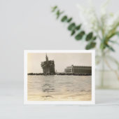 アスベリーパーク、ニュージャージー、モロ城、ヴィンテージ ポストカード (スタンド正面)