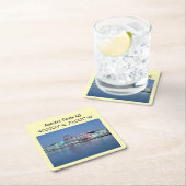 アスベリーパークNJヴィンテージスタイルカラーパーティードリンク スクエアペーパーコースター (インサイチュ)