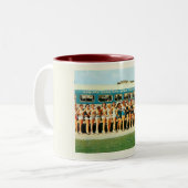 アスベリーパークNJ、美しいページェントヴィンテージ ツートーンマグカップ (正面左)