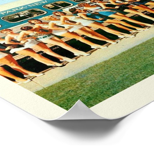 アスベリーパークNJ、美しいページェントヴィンテージ ポスター (角)