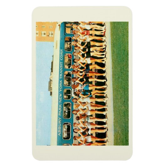 アスベリーパークNJ、美しいページェントヴィンテージ マグネット (縦)