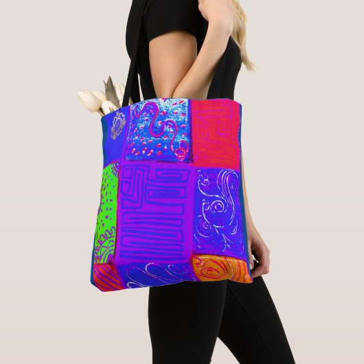 アスペインのートユニークバッグデザインNo.2 トートバッグ (クローズアップ)