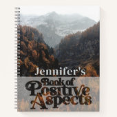 アスペクト名前向きPhoto Law of Attraction Boho ノートブック (正面)