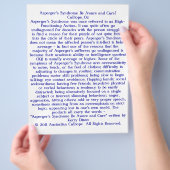 アスペルガー症候群に気をつけろ気に! チラシ (手)