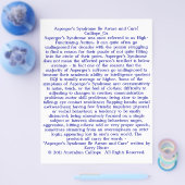 アスペルガー症候群に気をつけろ気に! チラシ (シングル)