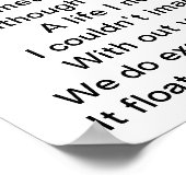 アスペルガー症候群の子供の親のための詩 ポスター (角)