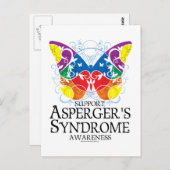 アスペルガー症候群(蝶) ポストカード (正面/裏面)