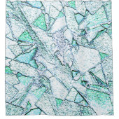 アスペルコモローチャ、ナムミストデシアノe menta シャワーカーテン (正面)