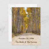 アスペンアリーの秋 ウェディングポストカード 案内ポストカード (正面/裏面)