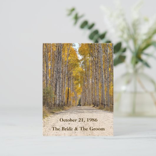 アスペンアリーの秋 ウェディングポストカード 案内ポストカード (スタンド正面)