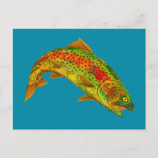 アスペンリーフ レインボートラウト 5 ポストカード (正面)