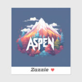 アスペン山林の旅ステッカー シール (シート)