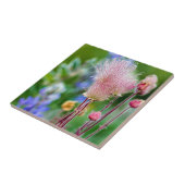 アスペン林のプレーリースモークの野生の花 2 タイル (側面)