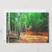 アスペン樹林のライフパス お祝い 招待状 (正面)