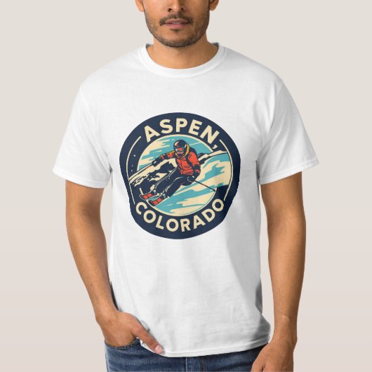 アスペン, コロラド州 Tシャツ (正面)