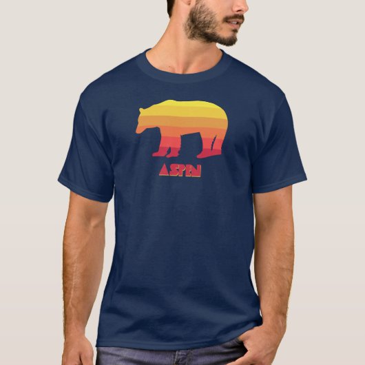 アスペン コロラド レインボーベア Tシャツ (正面)