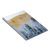 アスペン+新雪のキーブラー峠の秋の色 ノートブック (右側)