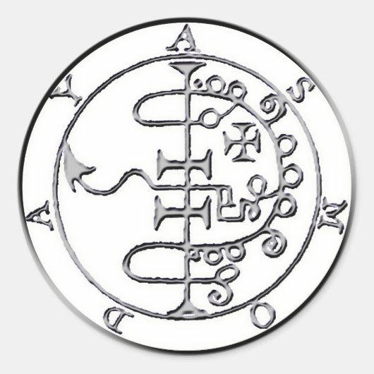 アスモデイ・アスモデウスの封印 ラウンドシール (正面)