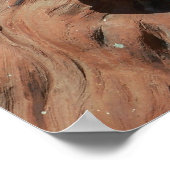 アスラン獅子彫り石レリーフ、 浮き彫り聖オーガスティン写真 ポスター (角)