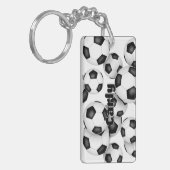 アスリートのサッカーボールの名前クラスター キーホルダー (正面左)