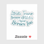 アスリートもヒーローが必要なため運動指導者 シール (シート)