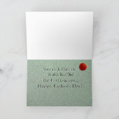 アスリートスワー最高のルズパパ& #1コーチグリーティングカード カード (内部)