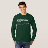 アスリートトレーナーの面白い仕事の意味Tシャツ Tシャツ (正面フル)