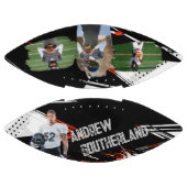 アスリートパーソナライズされたポートレートとアクションフォトショット アメリカンフットボール (パネル)