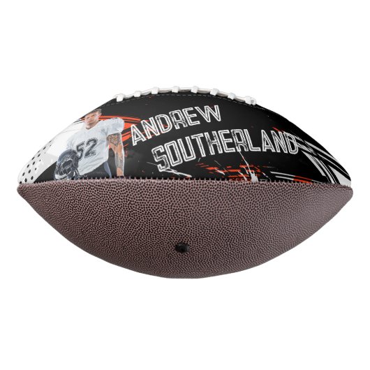 アスリートパーソナライズされたポートレートとアクションフォトショット アメリカンフットボール (回転270)