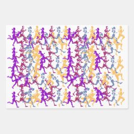 アスリートランナーとジョガー ラッピングペーパーシート