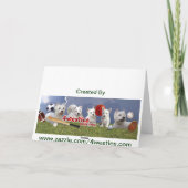 アスリートワールド最高のパパ&コーチグリーティングカード カード (裏面)