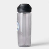 アスリート名ブルーブラックバレーボールチームスピリット ウォーターボトル (背面)