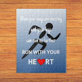 アスリート引用ブルースポーツ ジグソーパズル