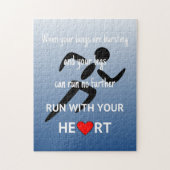 アスリート引用ブルースポーツ ジグソーパズル (縦)