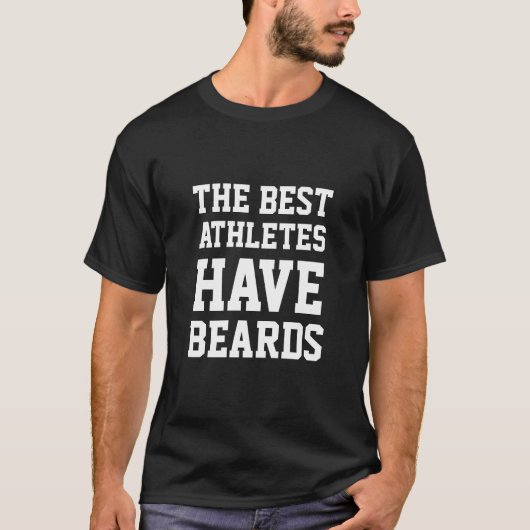 アスリート最高のは髭を生やしている Tシャツ (正面)