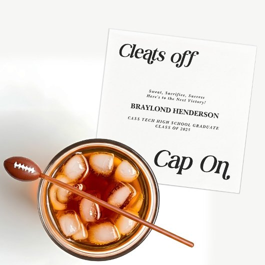 アスリート目盛り止めキャップのオン スタンダードカクテルナプキン